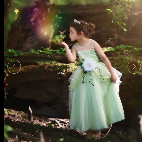 Trish Scully 🐸 👑 Disney Princess Tiana/Princess and the Frog Magical Gown EUC - Picture 2 of 12